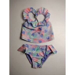 Disney Jumping Beans Tie Dye Mickey Mouse‎ Swimsuit Girls 12M